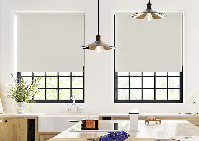 Ajanta (Blackout), Crescent Silver - Roller Blind - Image 3